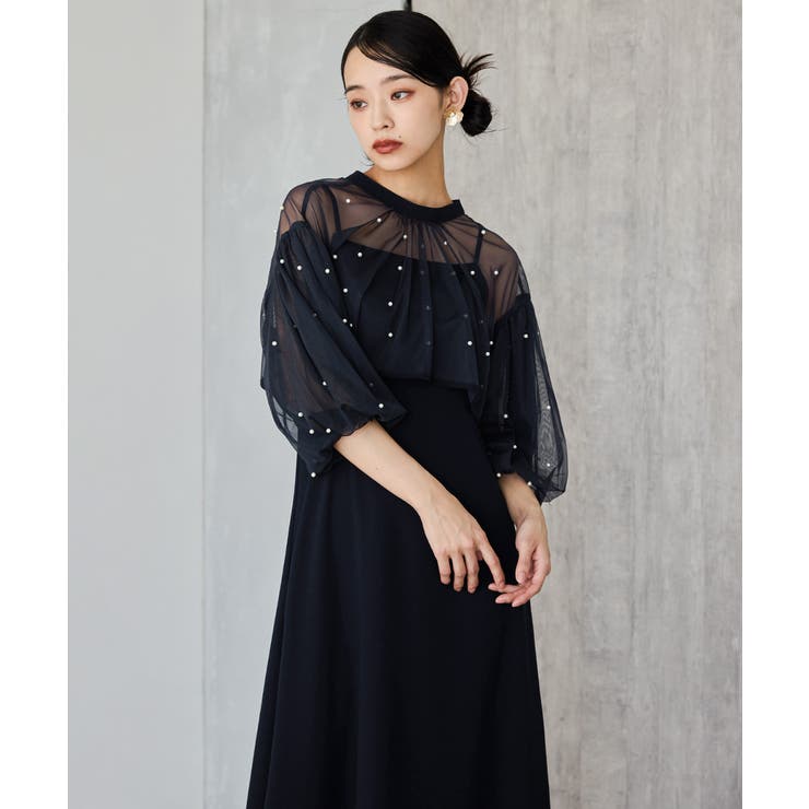 【niana パールチュールボレロセットドレス 定価19,800円】 niana パールチュールボレロセットドレス 定価19,800円】 - メルカリ