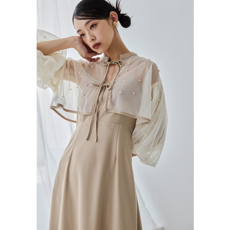 niana ニアナ パールチュールボレロセットドレス[品番