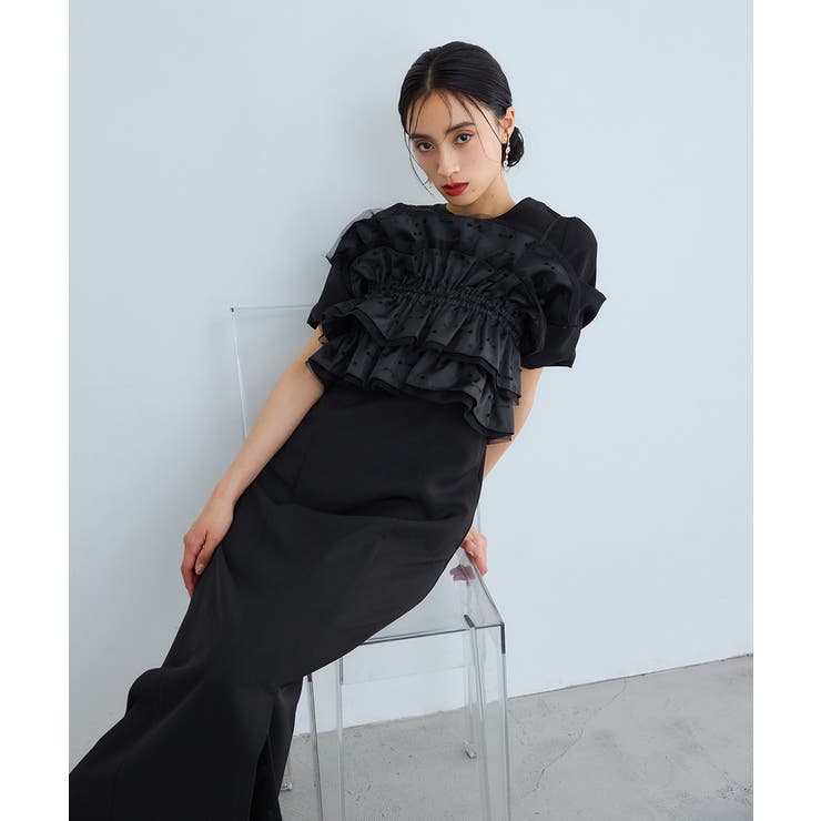 niana ニアナ リボンジャガードビスチェドレス | Fashion Letter | 詳細画像6 