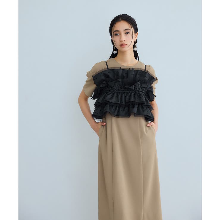 niana ニアナ リボンジャガードビスチェドレス | Fashion Letter | 詳細画像10 