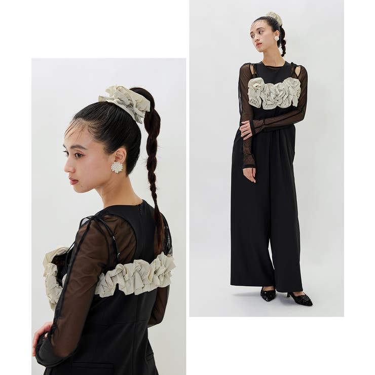 niana ニアナ ラッフルビスチェパンツドレス | Fashion Letter | 詳細画像4 