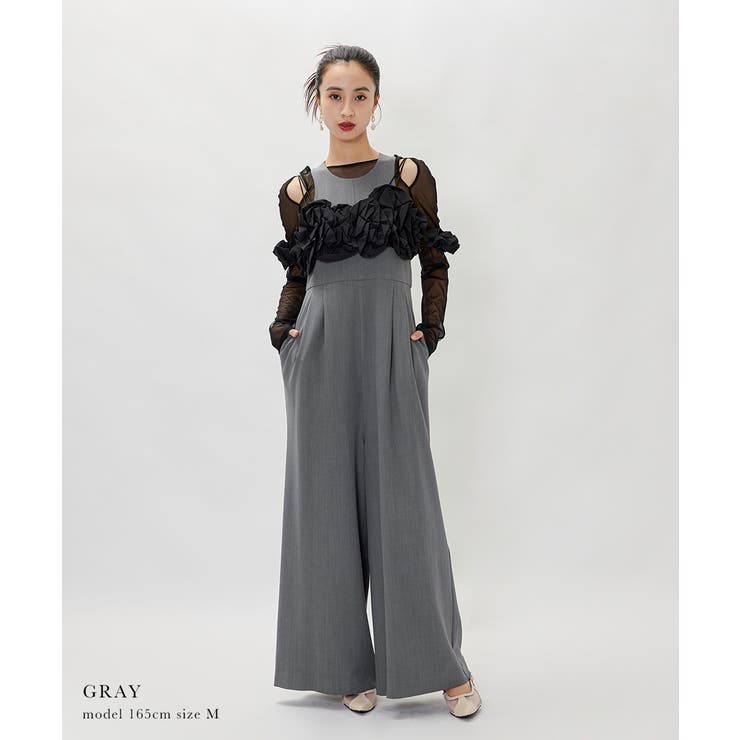 niana ニアナ ラッフルビスチェパンツドレス | Fashion Letter | 詳細画像10 