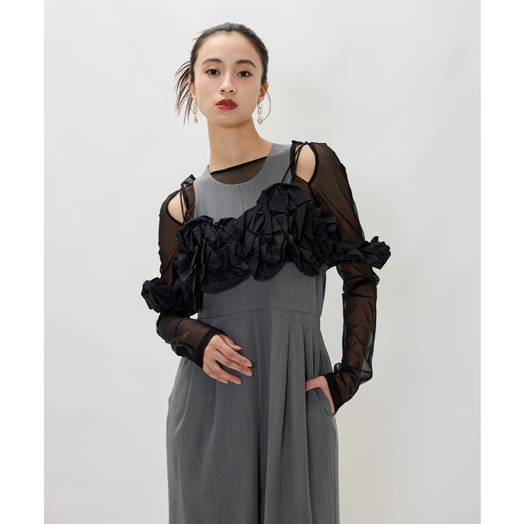 niana ニアナ ラッフルビスチェパンツドレス | Fashion Letter | 詳細画像12 