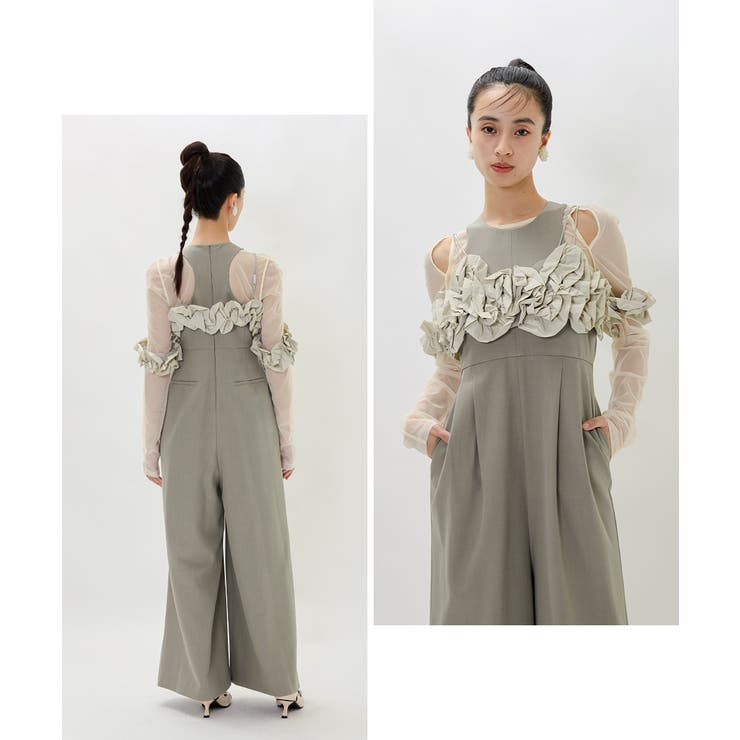 niana ニアナ ラッフルビスチェパンツドレス | Fashion Letter | 詳細画像14 