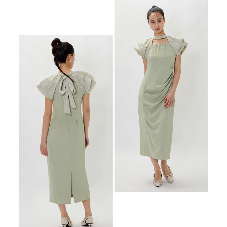 【美品】niana ドレス niana ドレス マルチレイヤードセットドレス レースブラウス