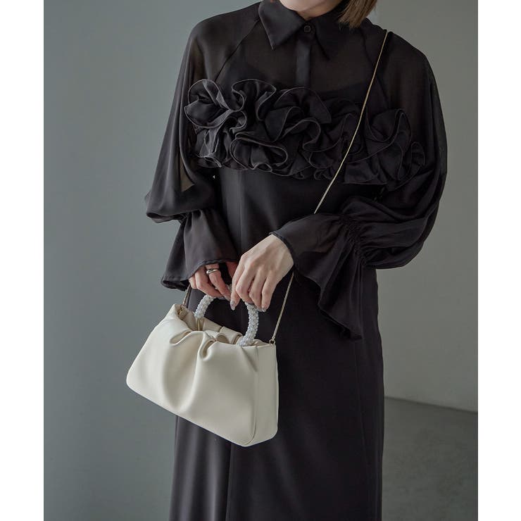 niana ニアナ 2wayパールハンドルショルダーバッグ | Fashion Letter | 詳細画像7 