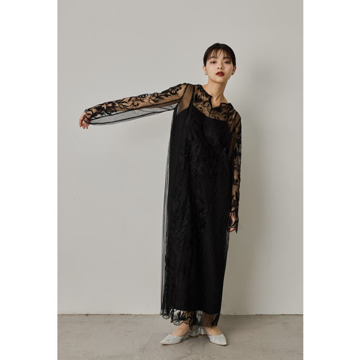 【新品】niana エスニックサイドプリーツドレス オケージョンドレス M niana ニアナ エスニックサイドプリーツドレス[品番：FT000009963