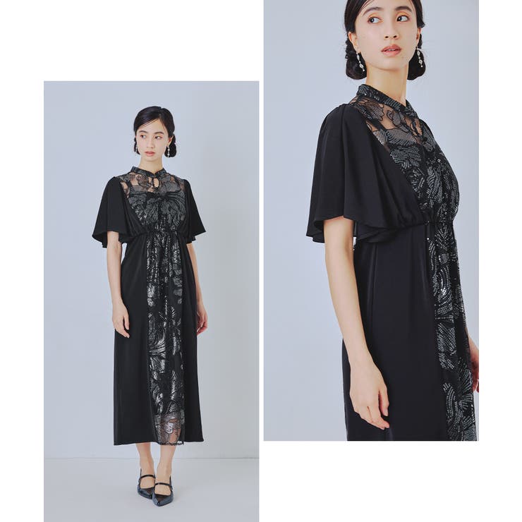 niana ニアナ スパンコール刺繍レースドレス | Fashion Letter | 詳細画像12 