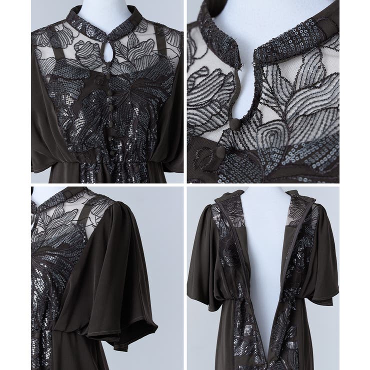 niana ニアナ スパンコール刺繍レースドレス | Fashion Letter | 詳細画像18 