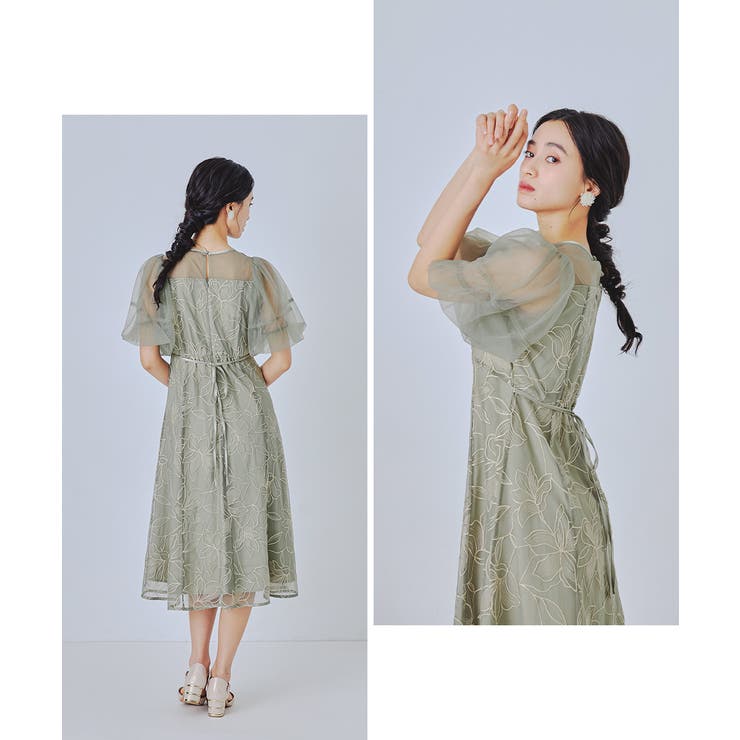 niana ニアナ リリーパターンレースドレス | Fashion Letter | 詳細画像4 