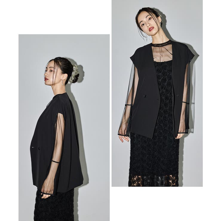 niana ニアナ ローズレースペンシルドレス[品番：FT000010407