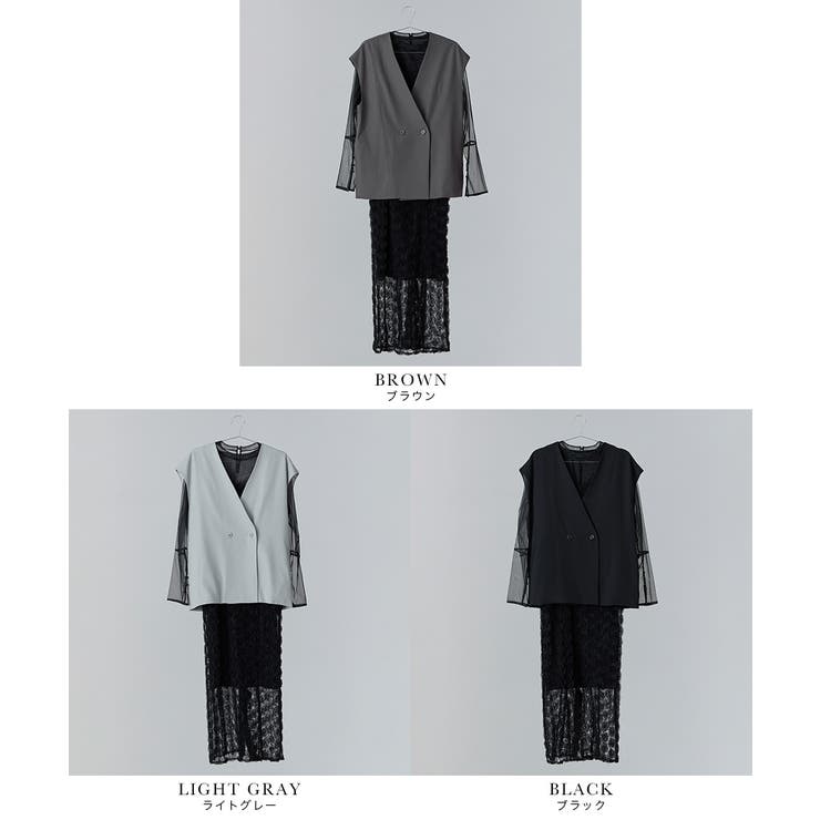 ローズレースペンシルドレス　niana niana ニアナ ローズレースペンシルドレス[品番：FT000010407