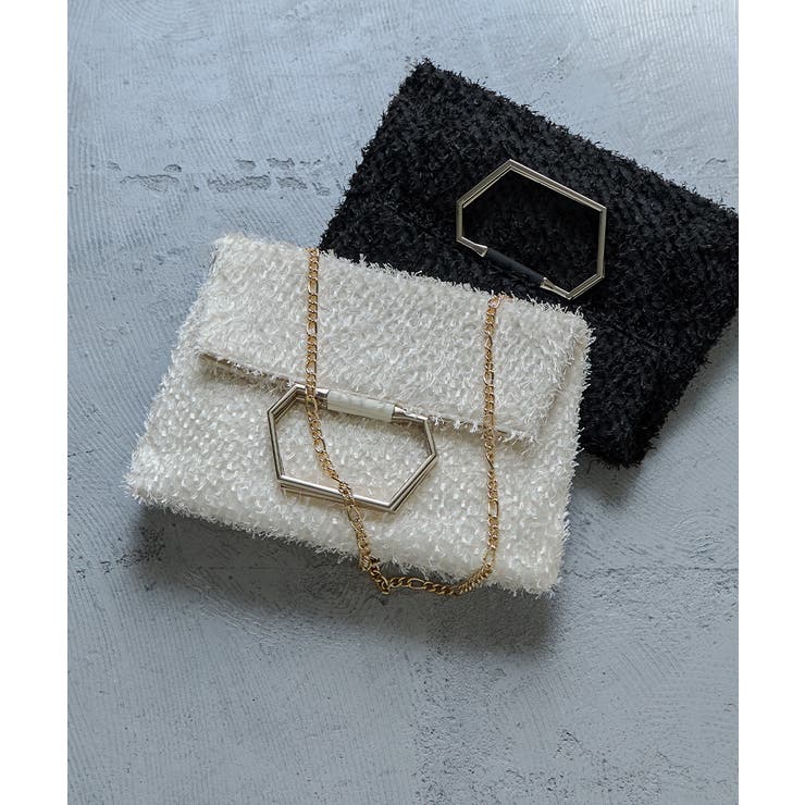 niana ニアナ メタルハンドルシャギーバッグ | Fashion Letter | 詳細画像9 