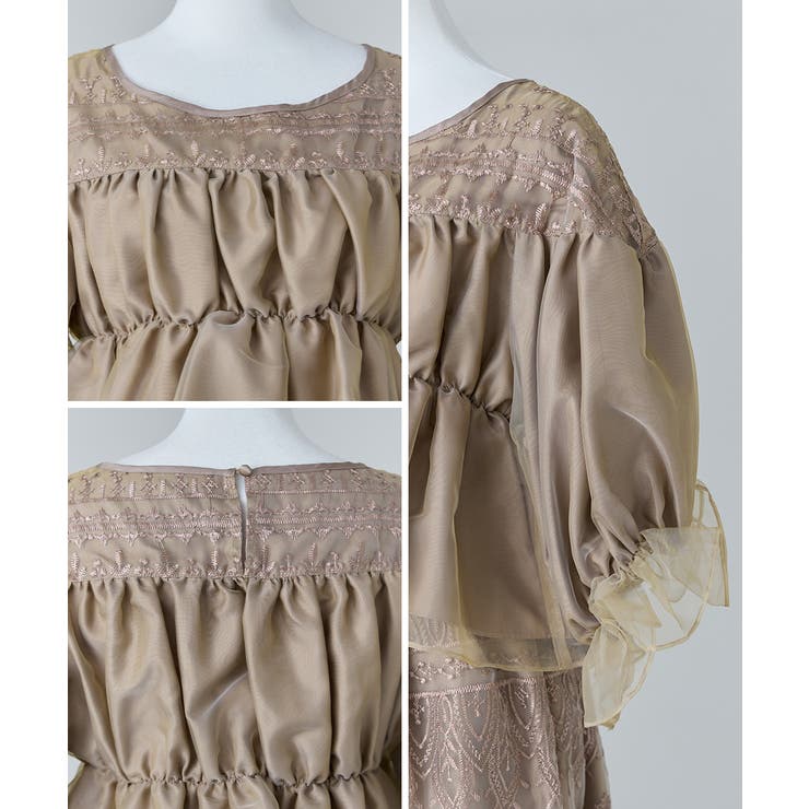 ファッションレター　nianaニアナ　セットアップ　パンツドレス　刺繍レース niana ニアナ ルナレースセットアップパンツドレス[品番