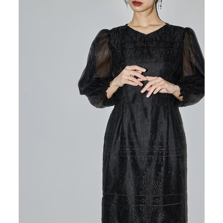 niana ニアナ ルナレースコクーンドレス | Fashion Letter | 詳細画像15 