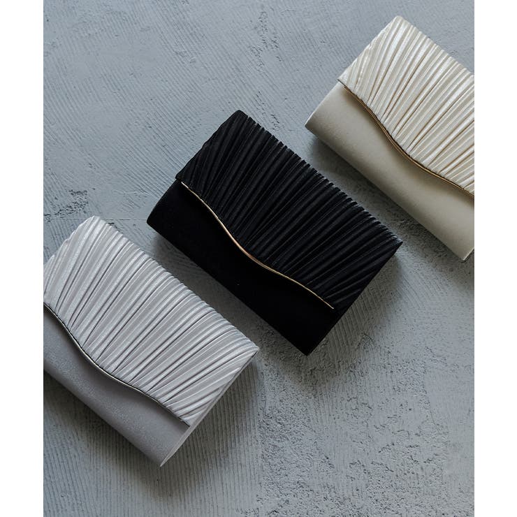 niana ニアナ プリーツサテンクラッチバッグ | Fashion Letter | 詳細画像10 