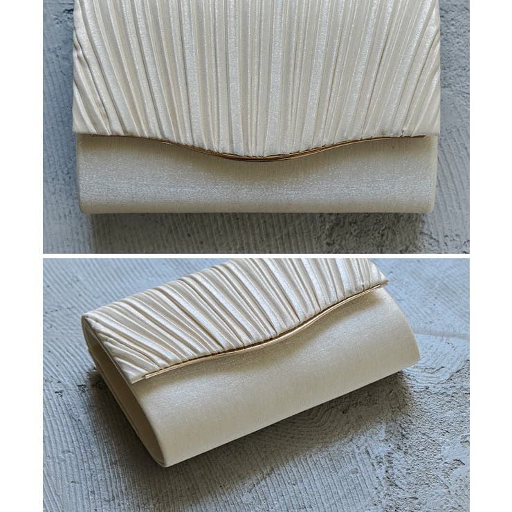 niana ニアナ プリーツサテンクラッチバッグ | Fashion Letter | 詳細画像12 