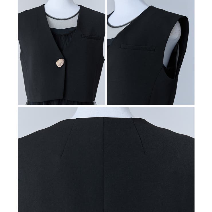 niana ニアナ ショートジレセットチュールドレス | Fashion Letter | 詳細画像16 