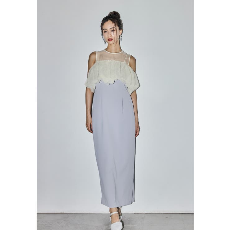 ライトブルー | niana ニアナ バルーンフォルムセットドレス | Fashion Letter