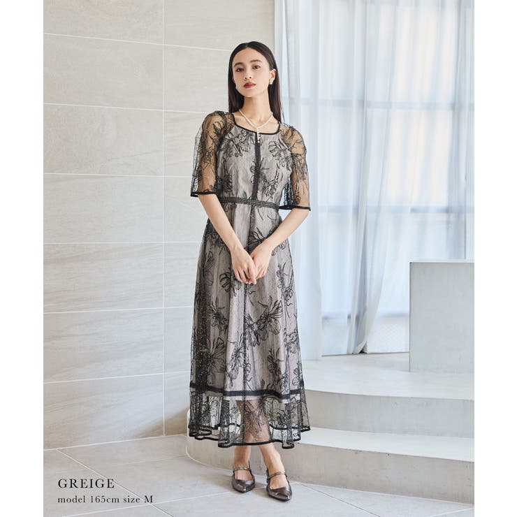 niana ニアナ ドローイングフラワードレス | Fashion Letter | 詳細画像6 