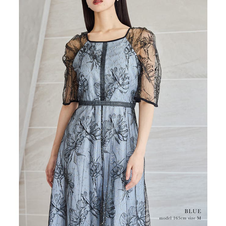 niana ニアナ ドローイングフラワードレス | Fashion Letter | 詳細画像14 