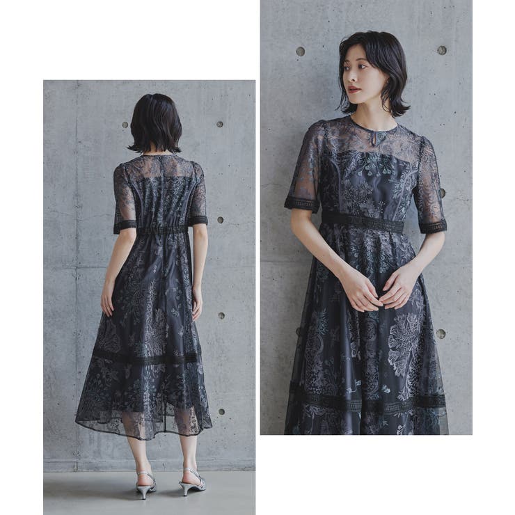 niana ニアナ フラワーレースフレアドレス | Fashion Letter | 詳細画像15 