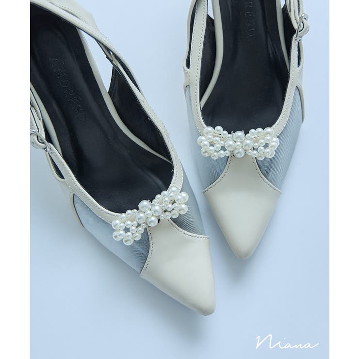 niana ニアナ パールリボンシューズクリップ | Fashion Letter | 詳細画像1 