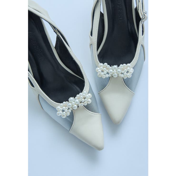 シルバー | niana ニアナ パールリボンシューズクリップ | Fashion Letter