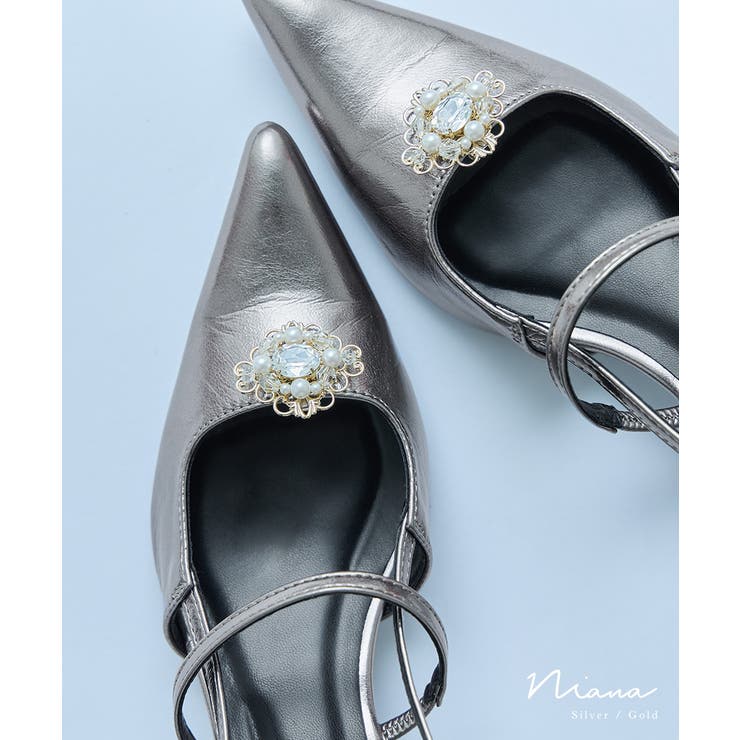 niana ニアナ ビジューパールシューズクリップ | Fashion Letter | 詳細画像1 