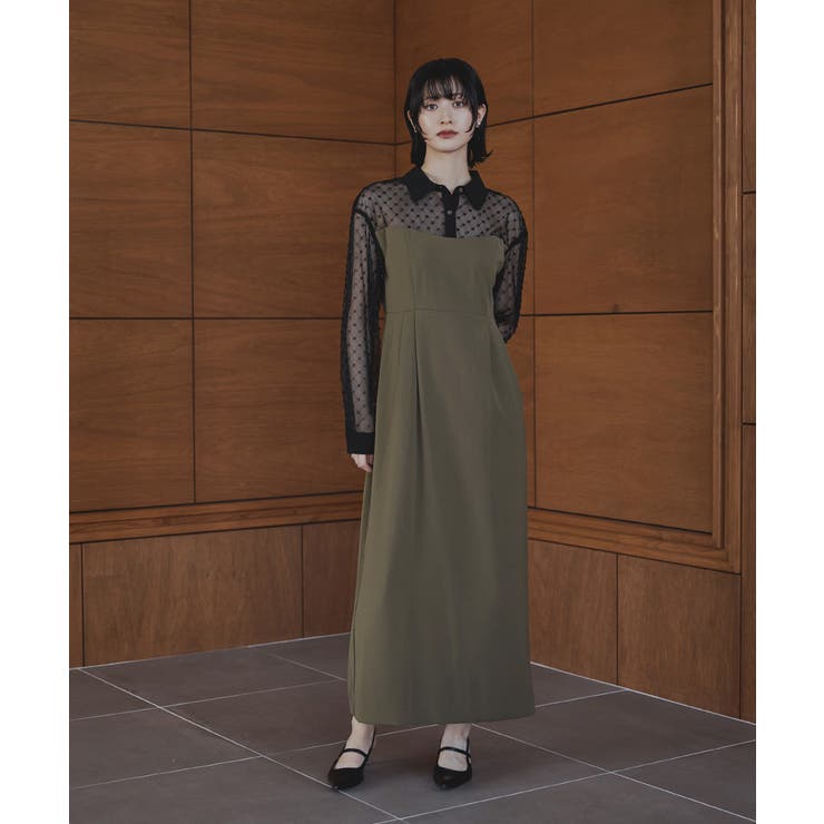 niana ニアナ ビーズシアーシャツドッキングドレス | Fashion Letter | 詳細画像8 