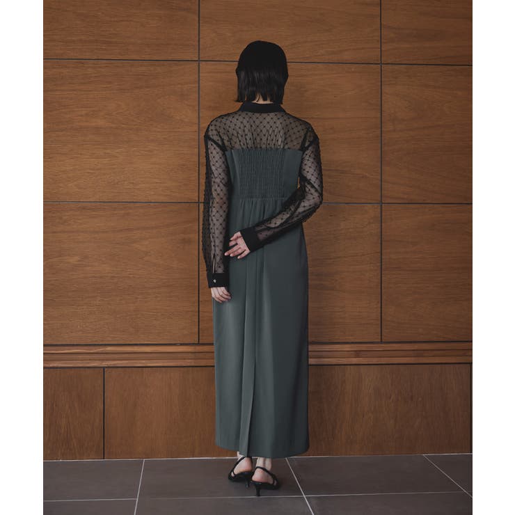 niana ニアナ ビーズシアーシャツドッキングドレス | Fashion Letter | 詳細画像17 