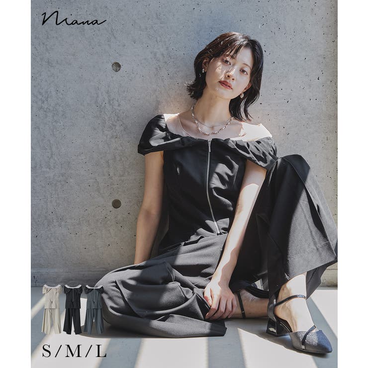 niana ニアナ ノットシャツドッキングセットアップドレス | Fashion Letter | 詳細画像1 