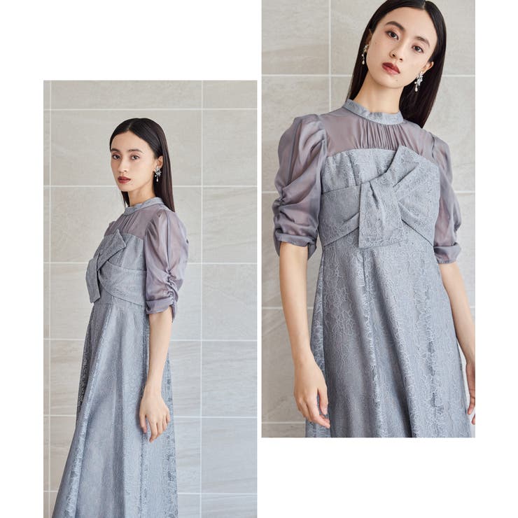 niana ニアナ フラワーレースノットデザインドレス | Fashion Letter | 詳細画像13 