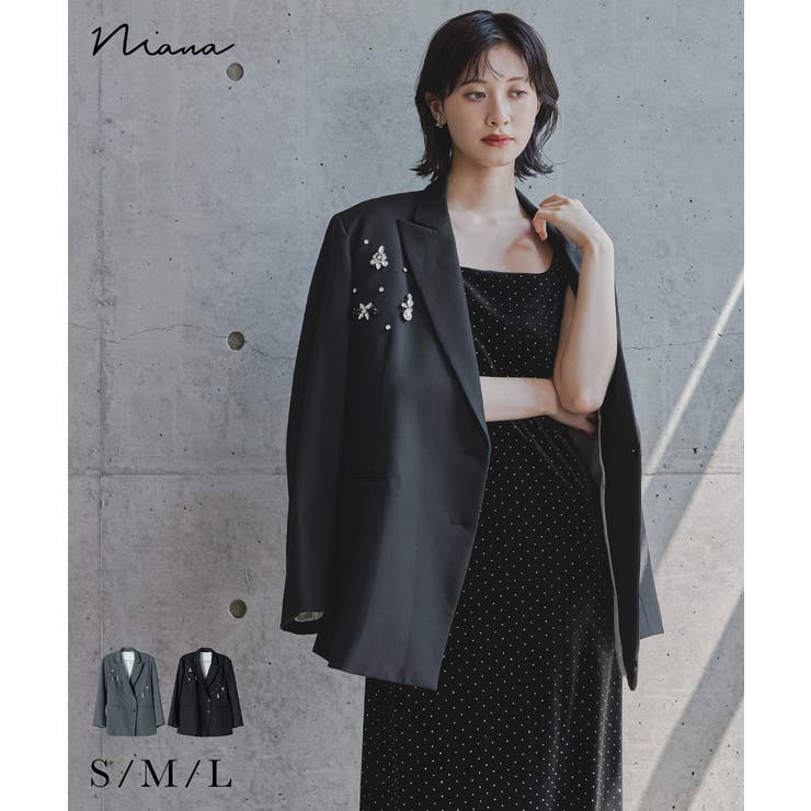 niana ニアナ ジュエルシャインボクシージャケット | Fashion Letter | 詳細画像1 