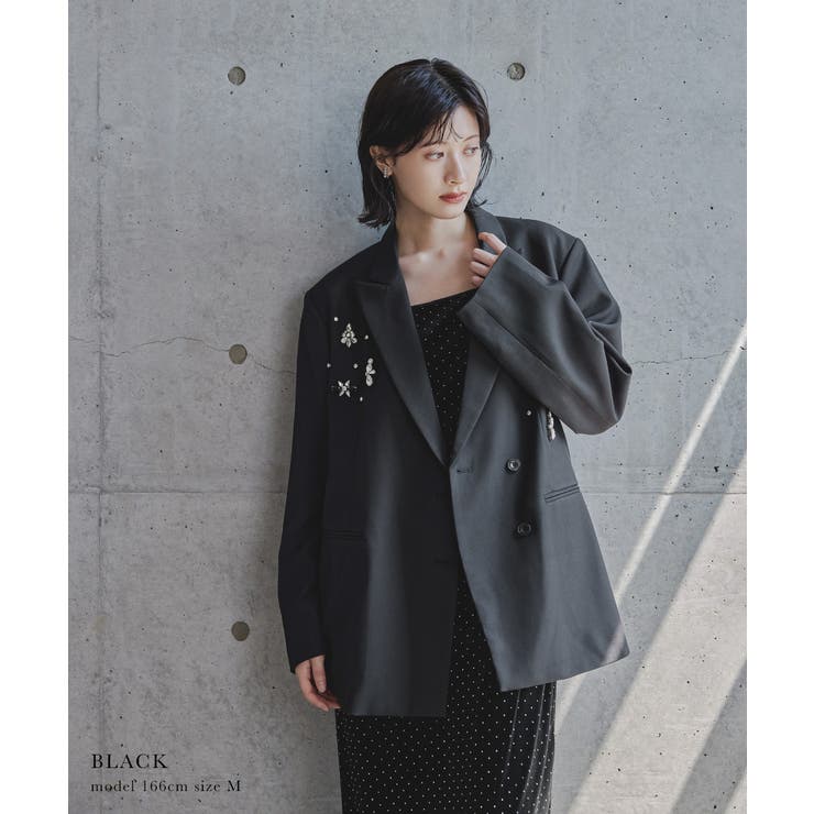 niana ニアナ ジュエルシャインボクシージャケット | Fashion Letter | 詳細画像2 