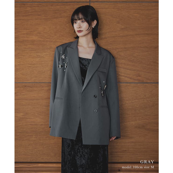 niana ニアナ ジュエルシャインボクシージャケット | Fashion Letter | 詳細画像8 