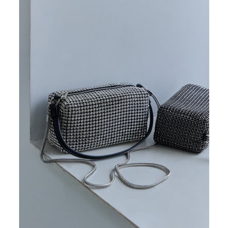 niana ニアナ 2wayラインストーンスクエアバッグ | Fashion Letter | 詳細画像8 