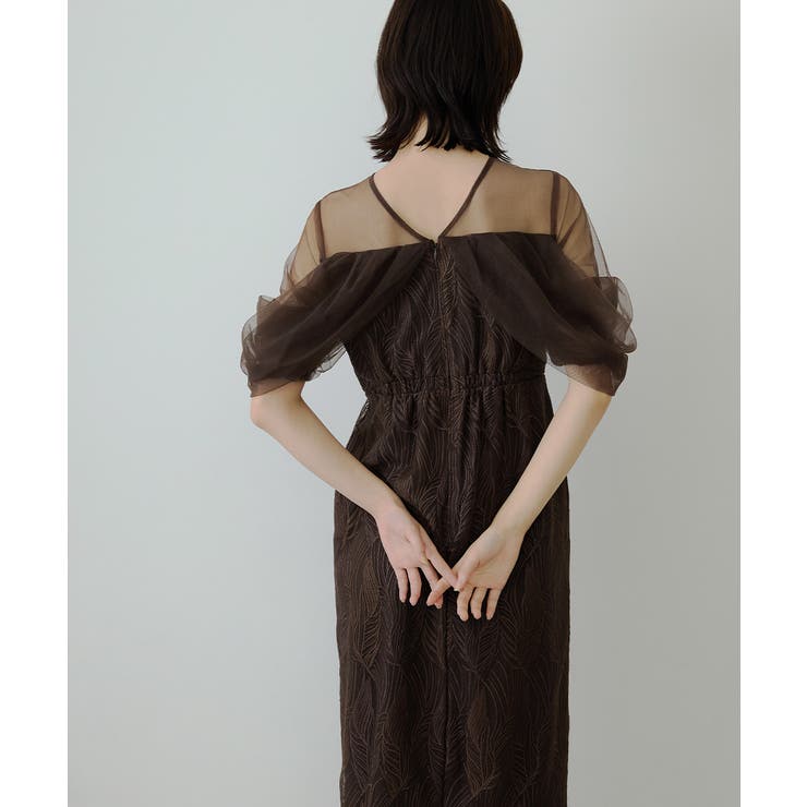 【17日に削除】niana ニアナ　オケージョンドレス　Lサイズ　ブラウン 17日に削除】niana ニアナ オケージョンドレス Lサイズ ブラウン 17日