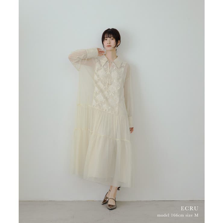 niana ニアナ モールレースAラインドレス | Fashion Letter | 詳細画像2 