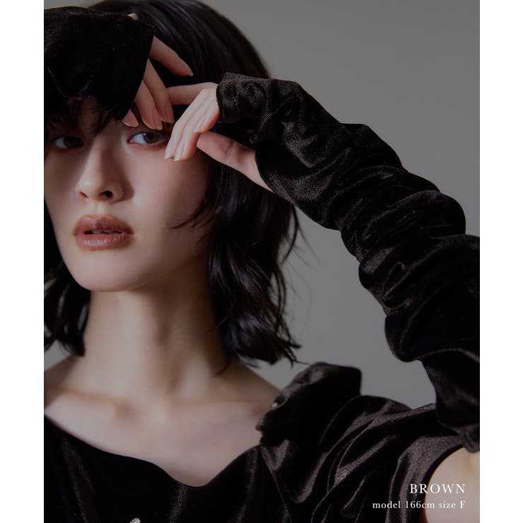 niana ニアナ ベロアアームカバー | Fashion Letter | 詳細画像5 