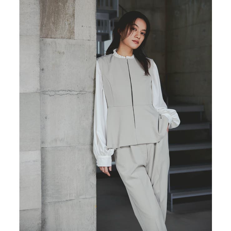 niana ニアナ フレアベストセットアップパンツスーツ | Fashion Letter | 詳細画像10 