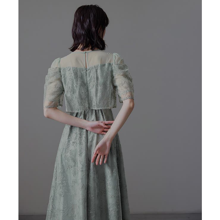 niana ニアナ ラメレースドレープフレアドレス | Fashion Letter | 詳細画像17 