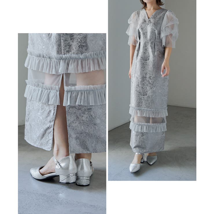 niana ニアナ ラメチャンキーヒールパンプス | Fashion Letter | 詳細画像13 