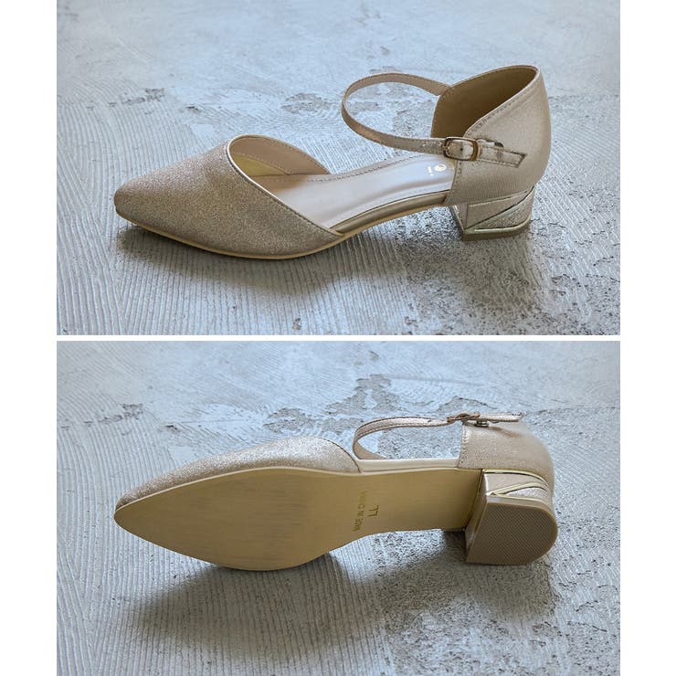 niana ニアナ ラメチャンキーヒールパンプス | Fashion Letter | 詳細画像19 