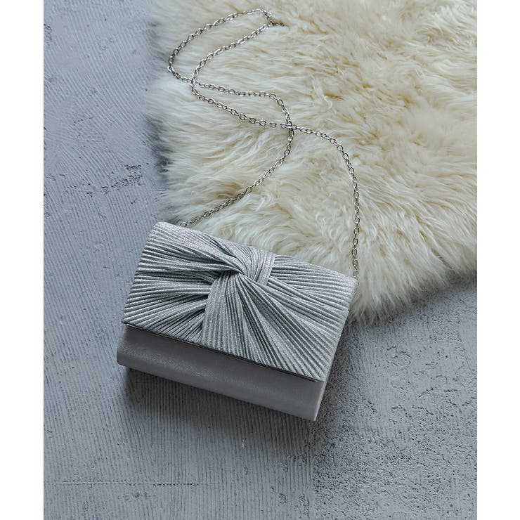 niana ニアナ ノットラメプリーツクラッチバッグ | Fashion Letter | 詳細画像8 
