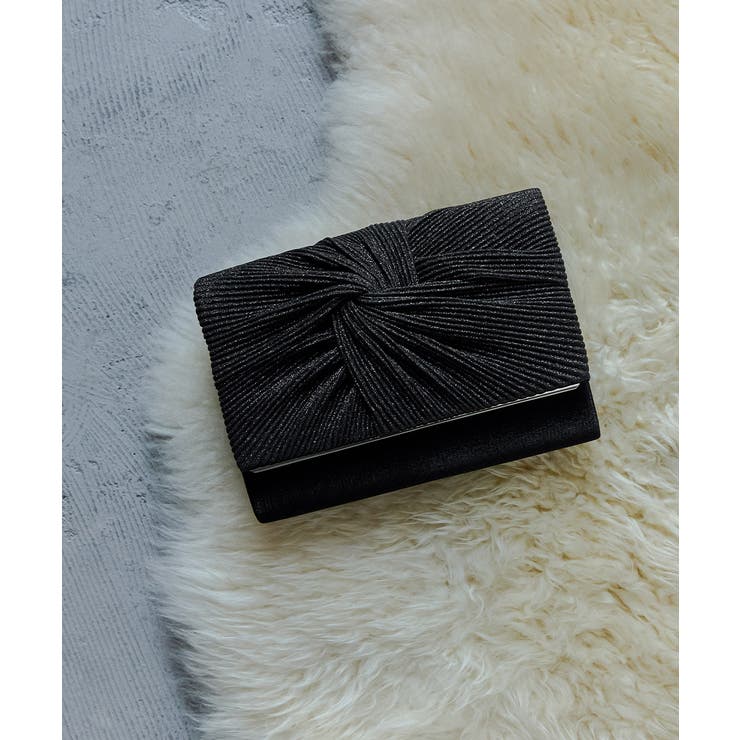 niana ニアナ ノットラメプリーツクラッチバッグ | Fashion Letter | 詳細画像10 