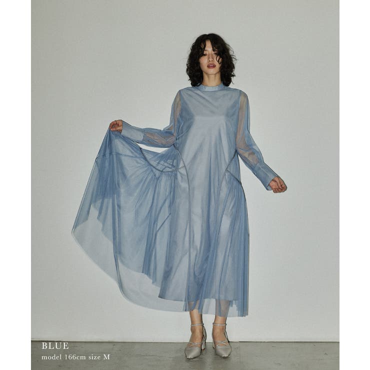 niana ニアナ チュールパイピングAラインドレス | Fashion Letter | 詳細画像13 