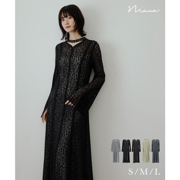 niana ニアナ スウィッチングレースドレス[品番：FT000010682