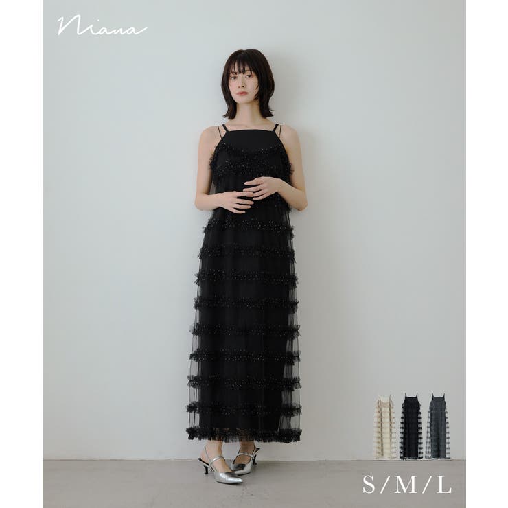 niana ニアナ フリルラインガーリードレス | Fashion Letter | 詳細画像1 