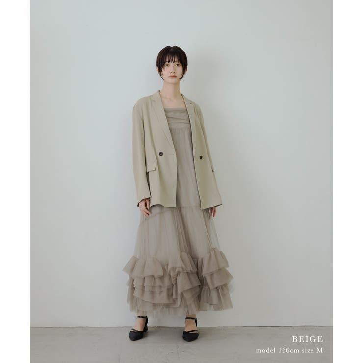 niana ニアナ ジャケットセットチュールフリルドレス[品番